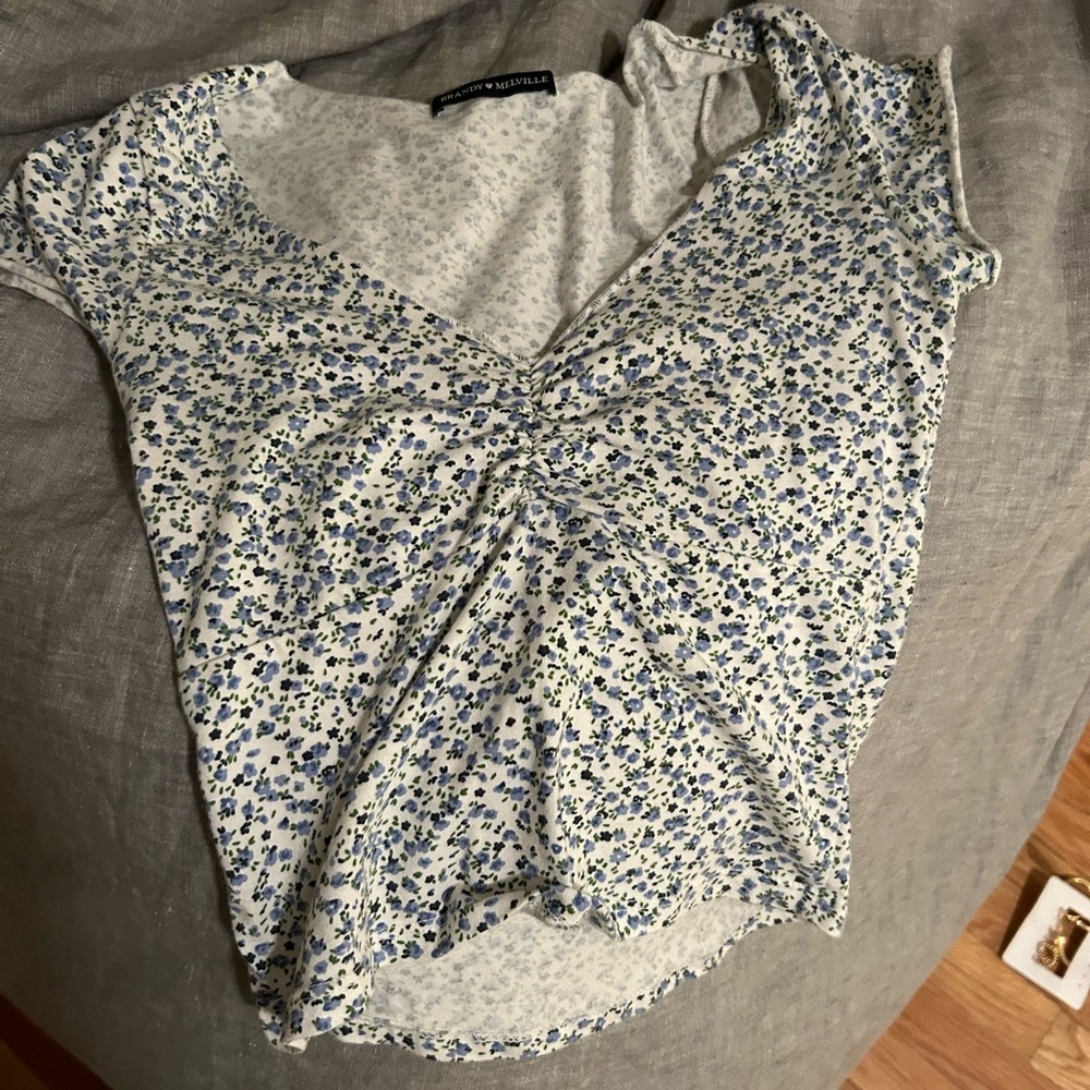 Brandy Melville Floral Gina Top